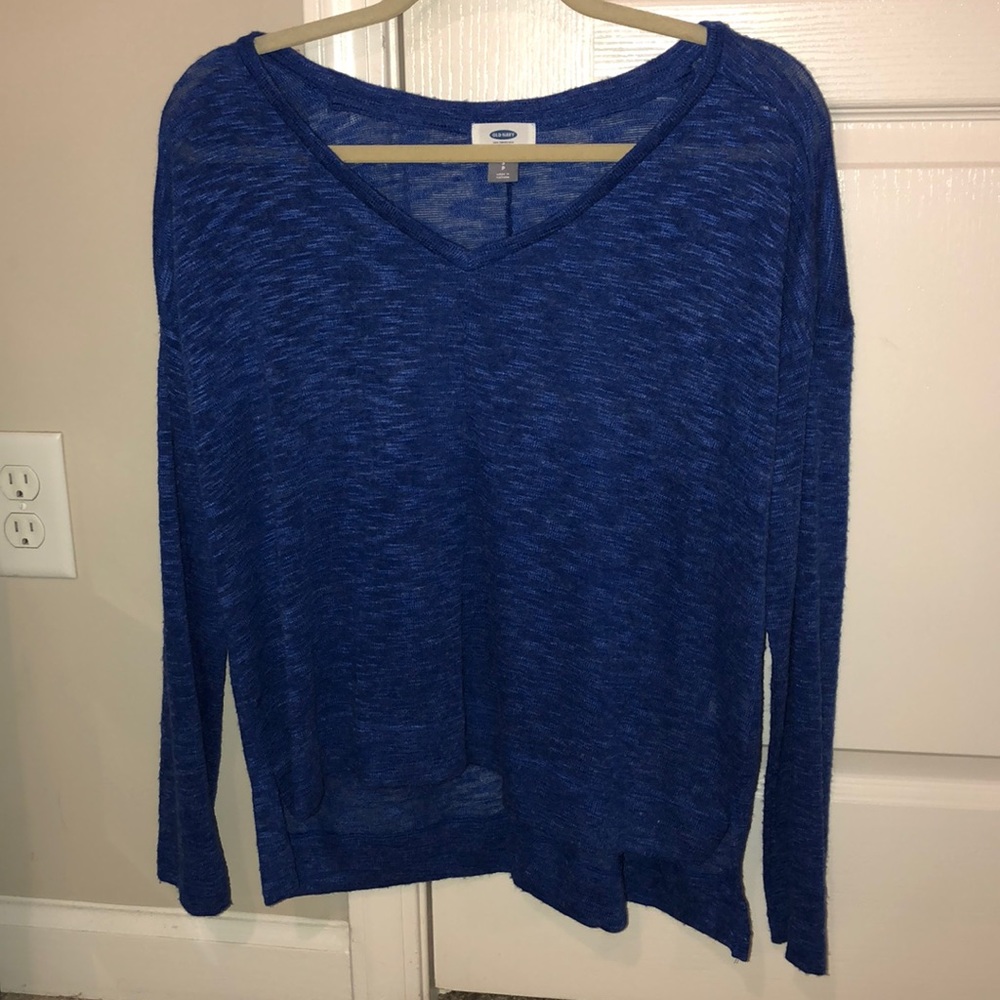5/$10 DEAL 💰 Old navy Blue v-neck long sleeve